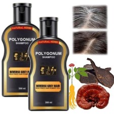 200ml Reverse Grey Hair Darkening Shampoo Natural Polygonum Essence Hair Care UK