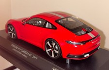 Minichamps Porsche 911 (992) Carrera 4S, Carmine Red 1 of 600 Pcs 1/18 New