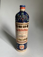Alte leere Flasche Keramik Schlichte Steinh&auml;ger Keramikflasche 0,7L Sammler Deko