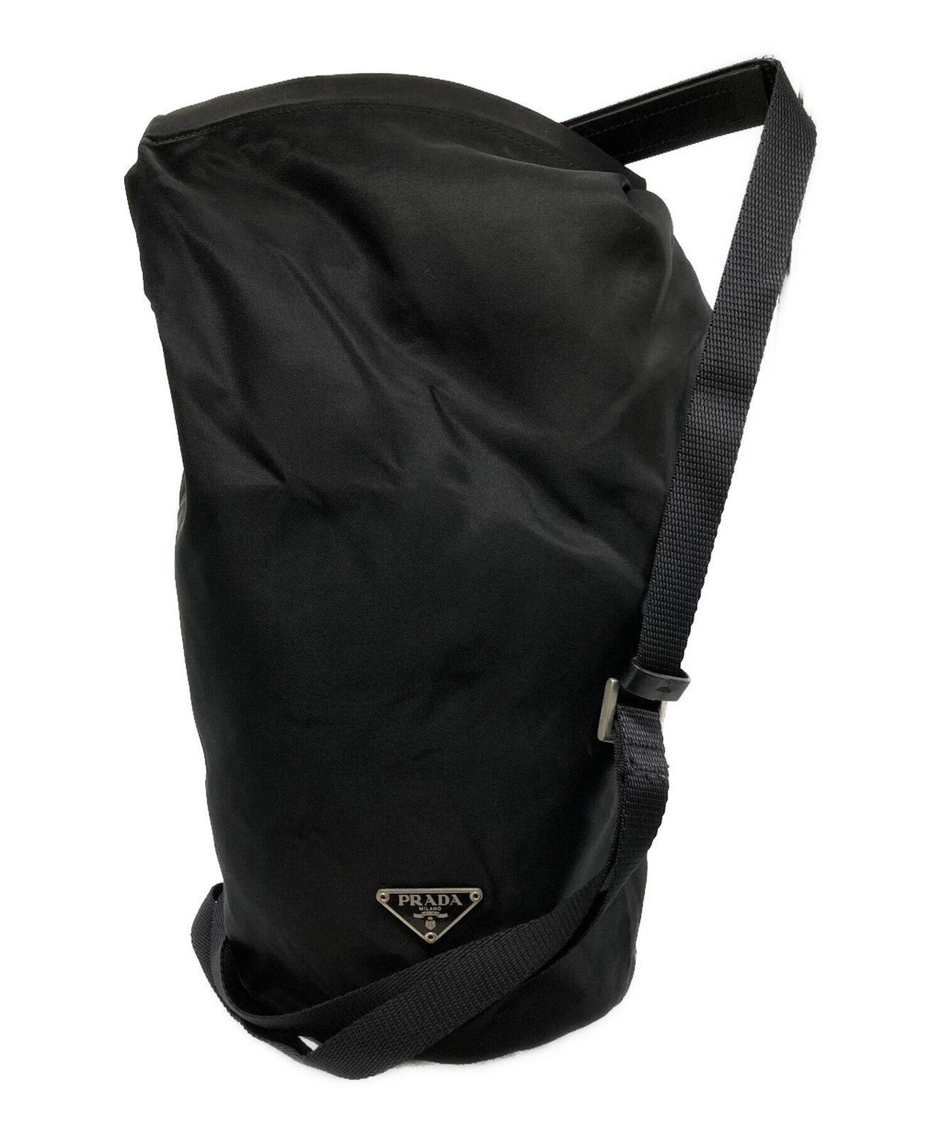 Prada — Prada Drum Nylon Shoulder Bag V228 Black #TFB6787
