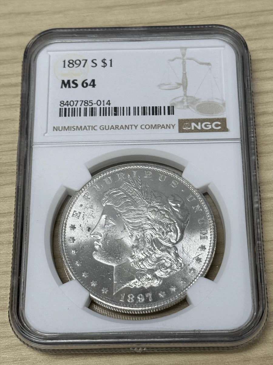 MS 64 Graded 1897 Year Morgan US Dollars (1878-1921) for sale | eBay