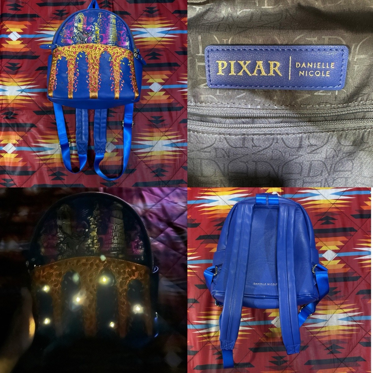 Danielle Nicole Disney Pixar COCO Blue Mini Backpack Lights Up! | eBay