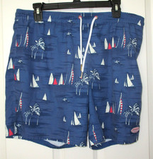 Vineyard Vines Men's Swim Trunks Nautical Sailboat Print Shorts Size M