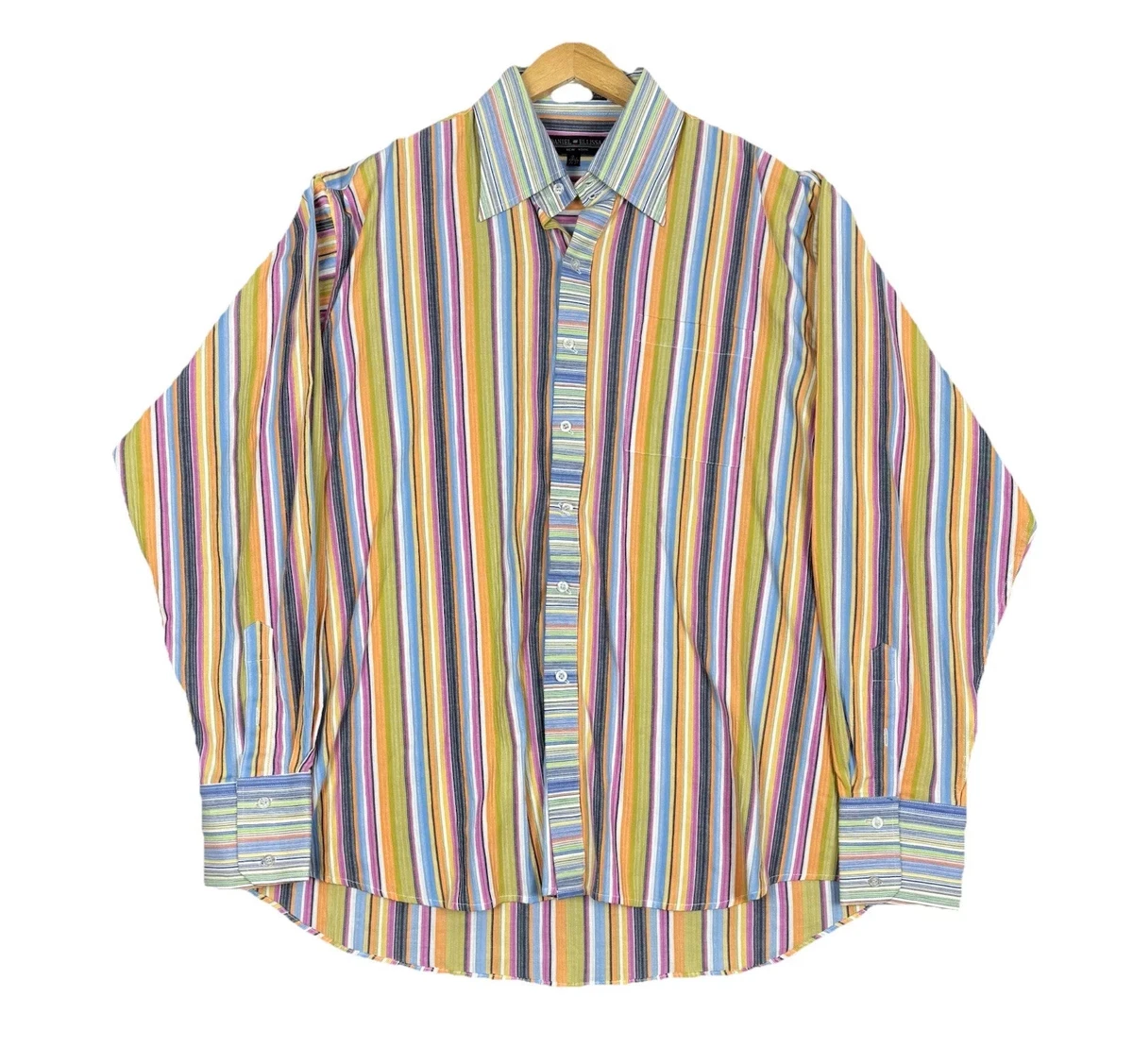 daniel ellissa dress shirts wholesale Daniel Ellissa Solid White Cotton Blend Dress Shirt With Convertible Cuffs DS3001 4X-Large 20.5