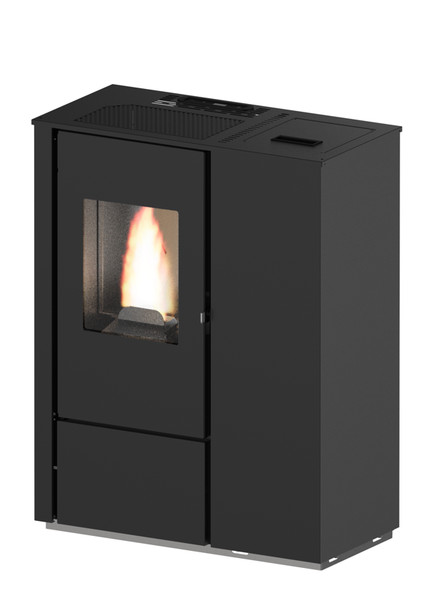 Estufa de pellets CARMEN SLIM 8 kW calefacción de pellets Punto Fuoco chimenea de pellets A+ negro NUEVO