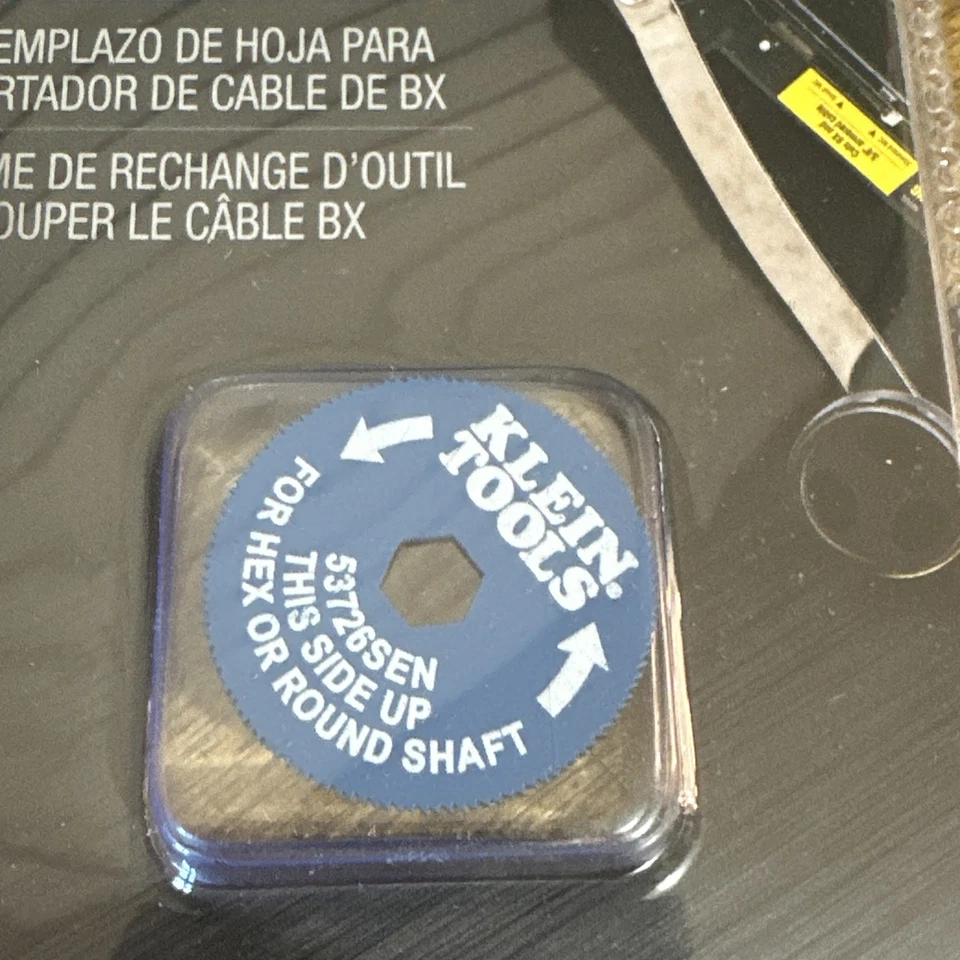 2 Klein Tools 53726SEN BX Cutter Replacement Blade Wheel 53726 Lot Of 2 Blades - Image 2 of 4