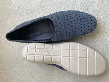 Ecco Felicia Slip On Loafer perforated blue women's Size 10  EU 41 