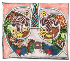 KAYODE BURAIMOH Collage Mixed Media Art 2024 * Nigerian