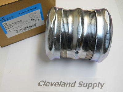 COOPER CROUSE-HINDS 667 THINWALL CONDUIT COMPRESSION TYPE COUPLING 3'' NEW IN BOX
