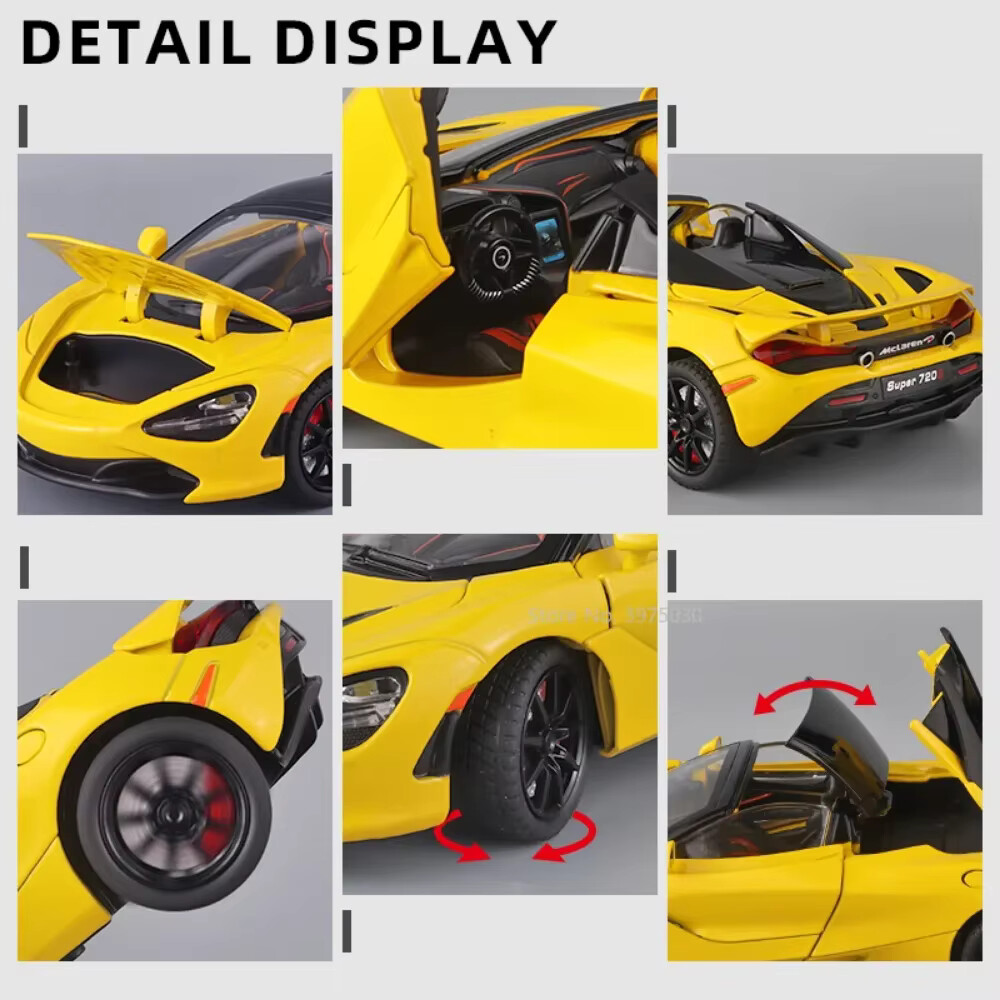 マクラーレン 720s スパイダー 1/18 イエロー マクラーレン 720s スパイダー 1/18 イエロー マクラーレン 720s