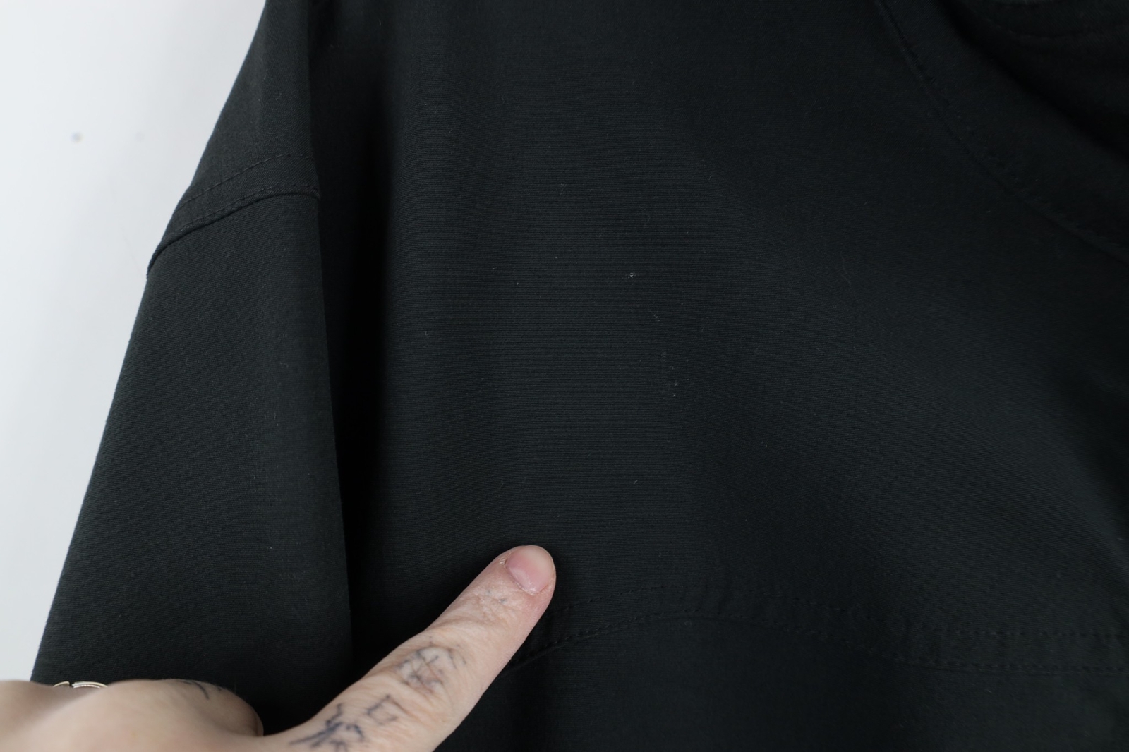 SACAI X NIKE Giacca Vintage Nike Uomo XL Distressed Travis Scott Mini Swoosh Full Zip Nera