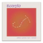 Retro Scorpio Horoscope 20x20 Canvas Wall Art