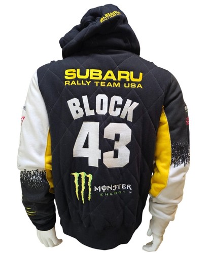 Sudadera con capucha y cremallera Ken Block Team Subaru 2004-2005 rara (PacSun) exclusiva
