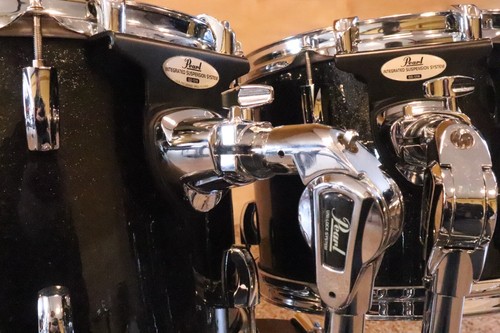 Pearl Vision Birch 5pc Drum Kit Set Black Sparkle 10/12/13/16/22" - Picture 10 of 22