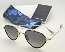 New Chrome Hearts BONE PRONE II BK/GP 51-20 150 Sunglasses Gold  Black Frames