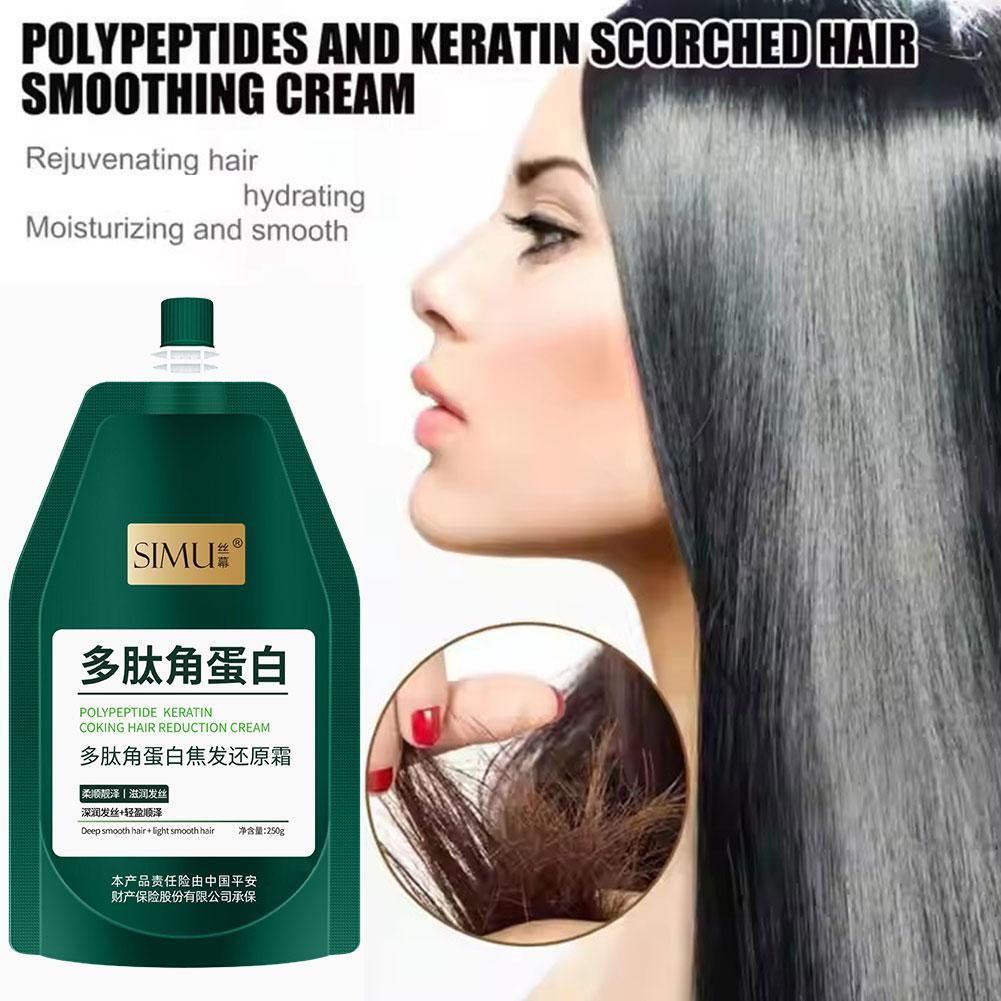 Polypeptide Keratin Coking Hair Reduction Cream Smoothing