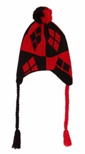 HARLEY QUINN Knit LAPLANDER W/FLEECE LINING