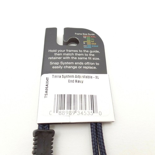 Croakies Terra System Adjustable XLL End Navy New Authentic USA #41 - Picture 3 of 3