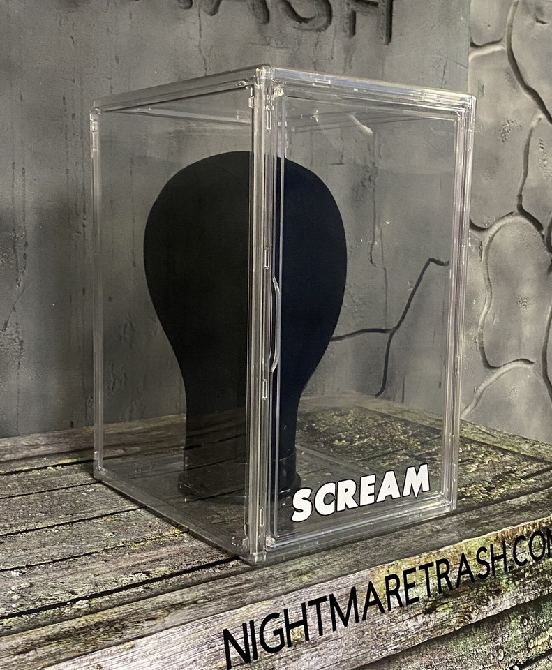 Scream Display Case Scream Ghostface Mask Acrylic Display Case W Stand Horror Movie ...