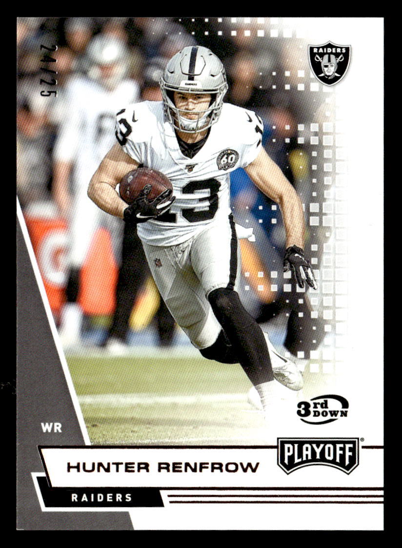 Hunter Renfrow 2020 Playoff 3rd Down /25  Card #89 Raiders