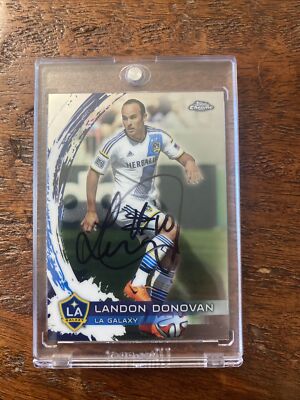 Landon Donovan Signed Topps Chrome Card Psa Dna Coa Autographed LA