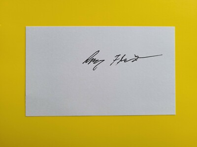 Larry Flint Founder of Hustler, First Amendment Crusader, Signed 3x5 card !