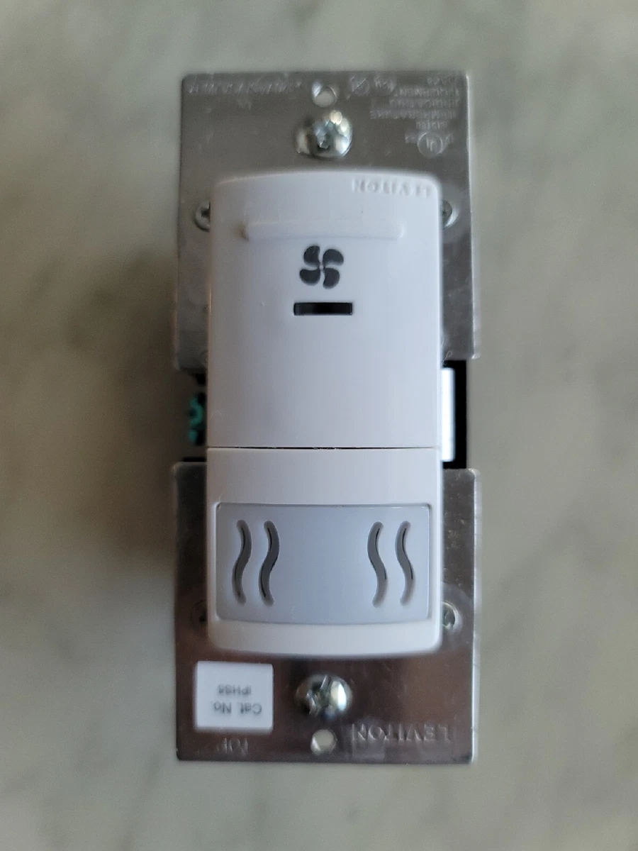 Leviton Decora InWall Humidity Sensor Fan Control, A,, 41 OFF