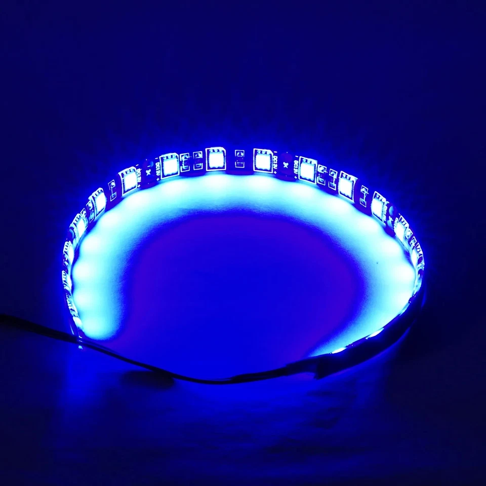 LED Band blau 18 Ultra PC LEDs 4 PIN Molex PC 12 V Streifen Klebestreifen 30cm - Bild 2 von 2