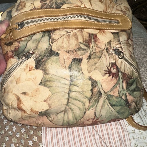 Maurizio Taiuti Floral Leather Cross Body/Messenger Bag Made In Italy (H) - Picture 7 of 10