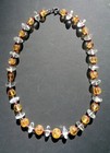 Crystal natural CITRINE 81 GEMSTONES necklace AUTHENTIC  garnet BEADS 21 inches — photo 2