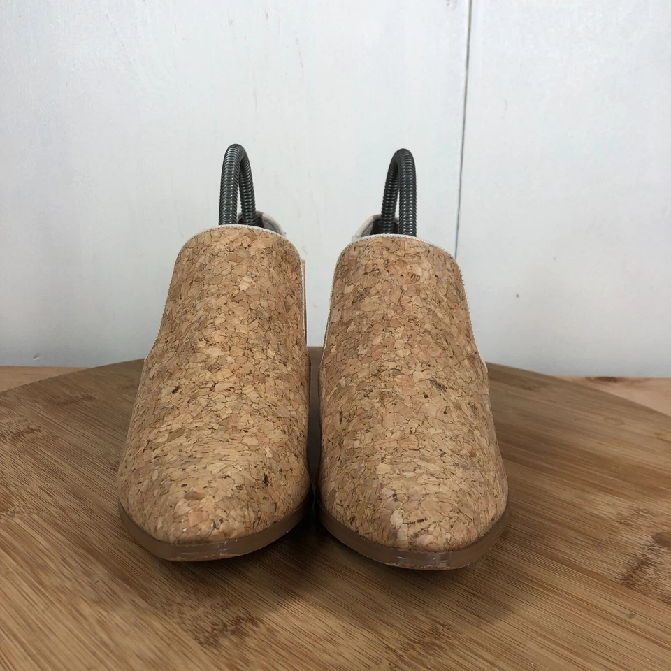 Farylrobin Botines Para Mujer 8 M Corcho Tostado Punta Chelsea Zapatos Informales Foto 3 de 4