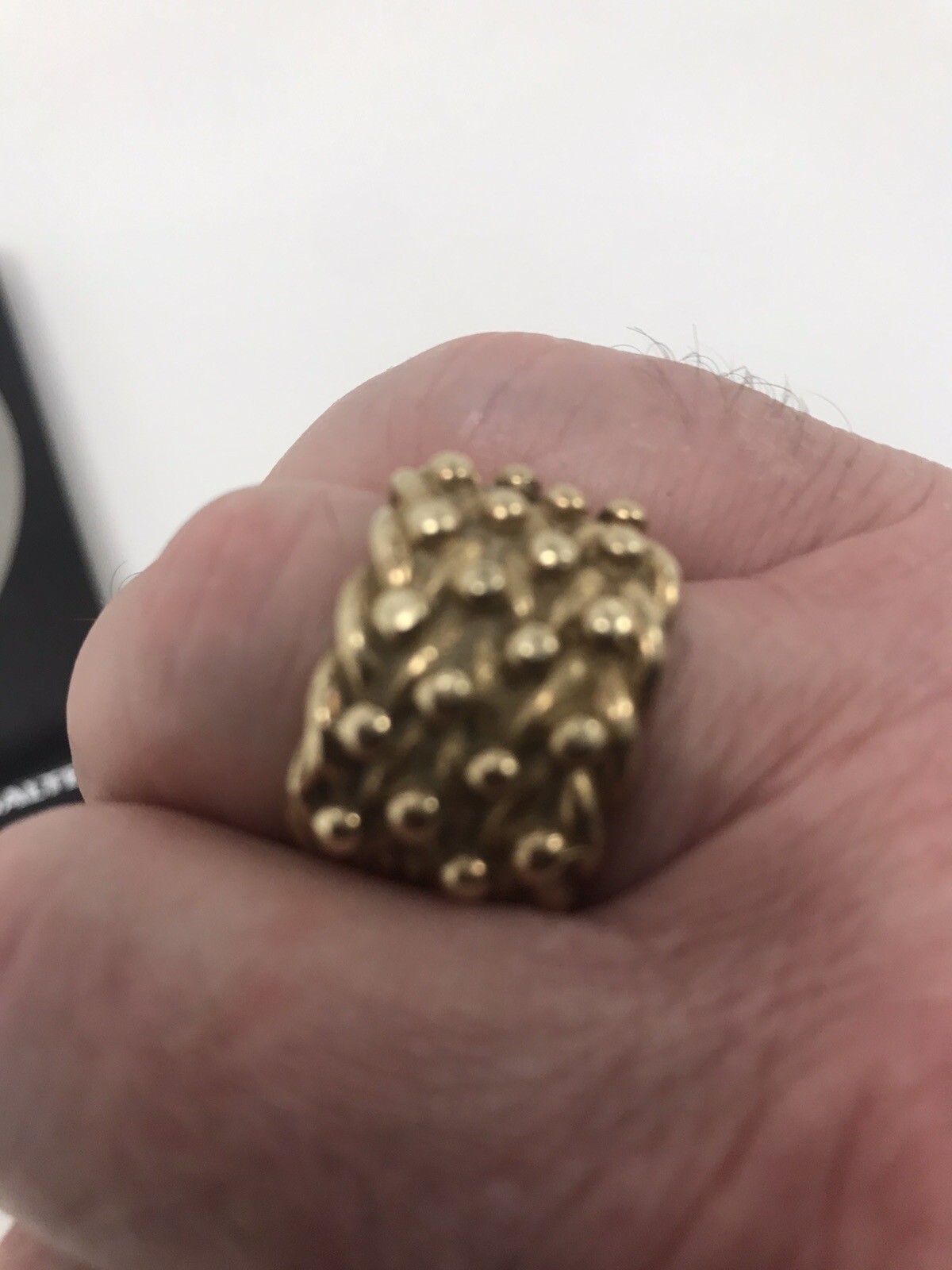 9ct gold keeper ring used eBay