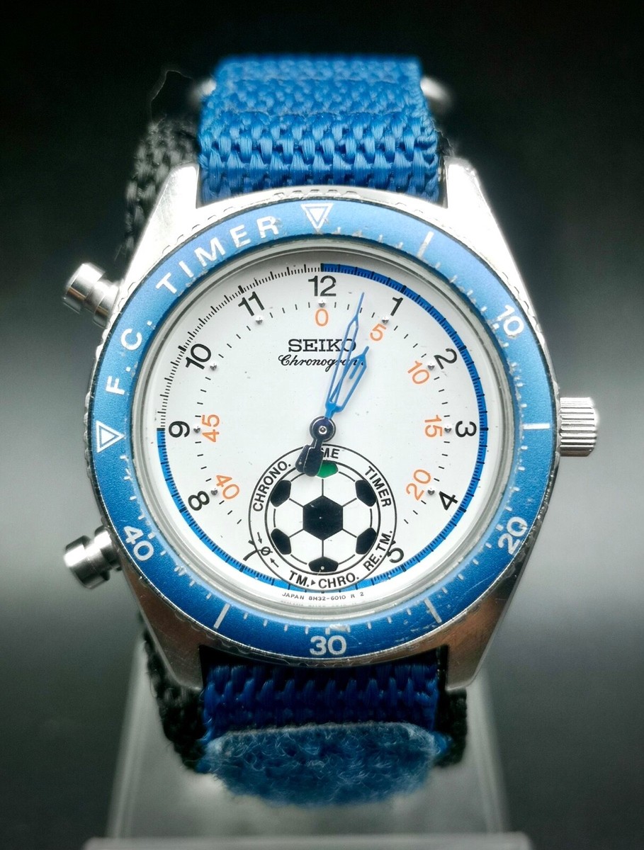 SEIKO セイコー 8M32-6010 サッカータイマー 腕時計 レア セイコー FCタイマー 8M32-6010 サッカータイマー 80's 90's