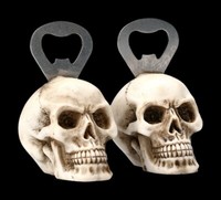 FlaschenöFfner Mit TotenschäDel 2Er Set - Gothic Flaschendeko ÖFfner Geschenk