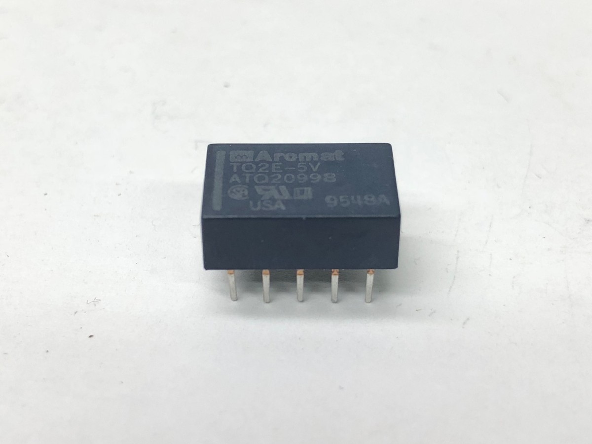 Panasonic Aromat TQ2E-5V Low Profile 2 Form C Relay Lot of 6 Panasonic Aromat TQ2E-5V Low Profile 2 Form C Relay Lot of 6