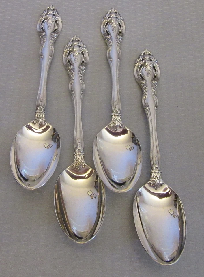 Juego de cucharas de té Gorham de plata esterlina LA SCALA 4P sin mono 153 g cucharaditas 6-1/4" Foto 2 de 4