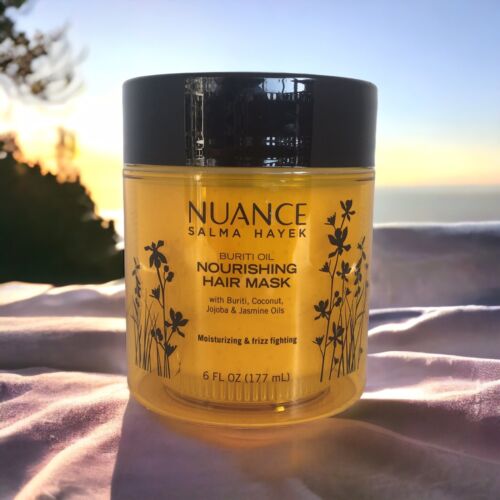 Máscara nutritiva para el cabello Nuance Salma Hayek con aceites de coco Buriti jojoba y jazmín - Imagen 11 de 17