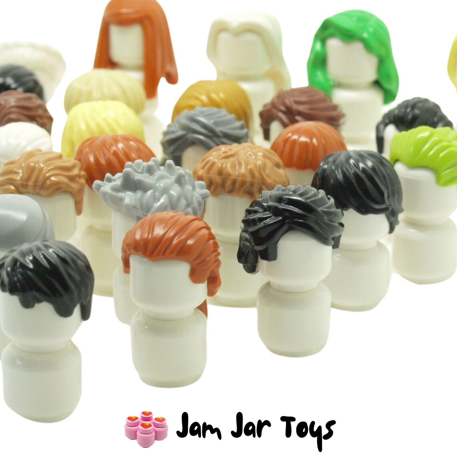 LEGO Minifigure Hair Wigs BRAND NEW - Large Selection 250 Types Choose Mix SAVE