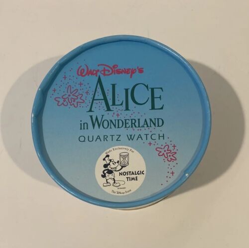 NEW NIB ALICE IN WONDERLAND WATCH IN TEACUP Disney Store Nostalgic Time W/ COA