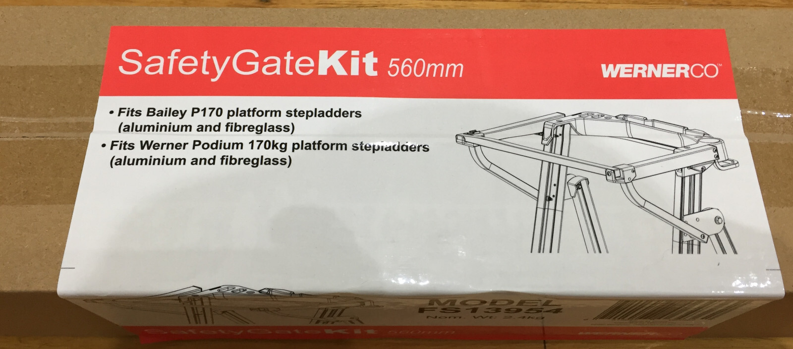 Bailey Werner Safety Gate Kit 560mm for P170 Bailey Platform Ladders