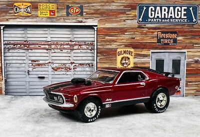   Hot Wheels 2007 Holiday Rods Ford Mustang Mach 1 Red LOOSE C23  