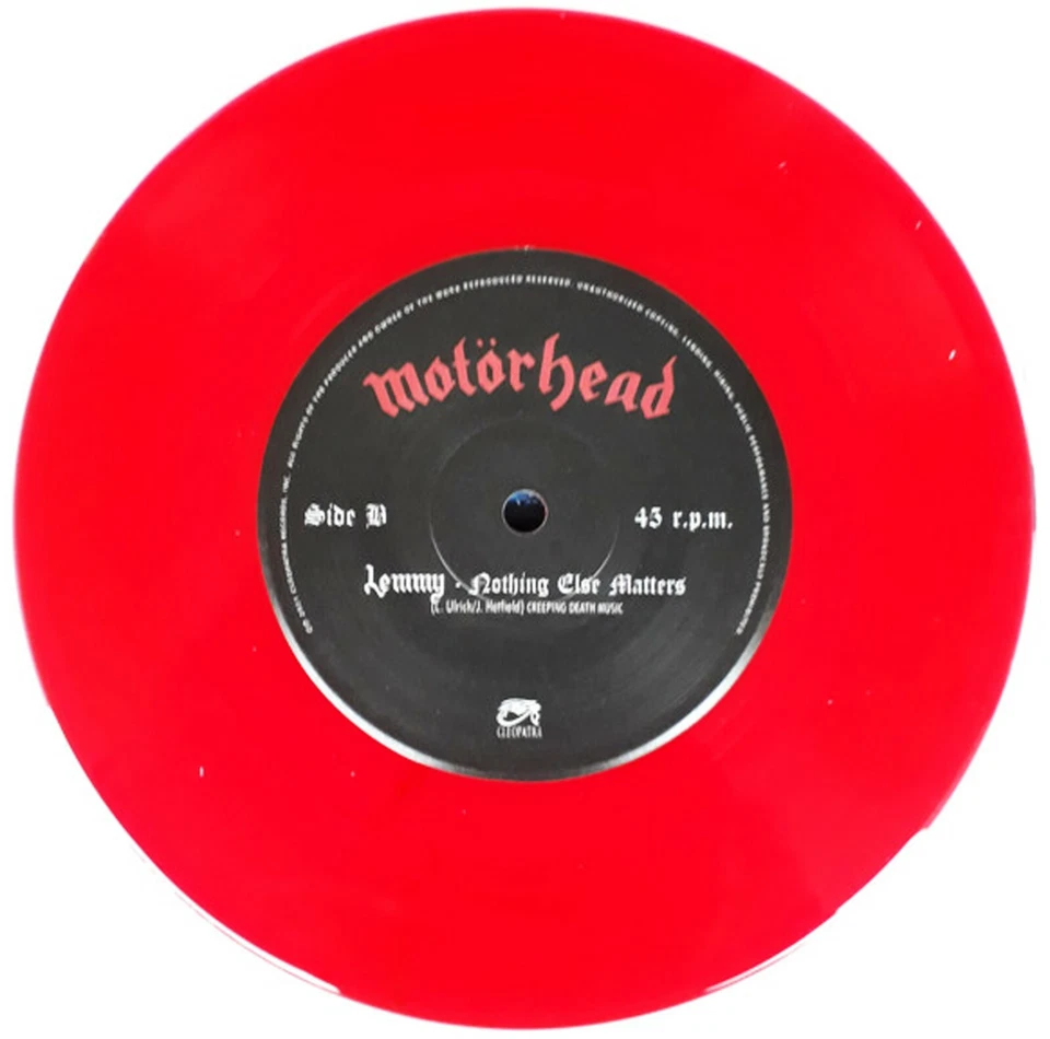 MOTORHEAD 7" Train Kept A Rollin' / Nothing Else Matters RED VINYL Limited Edn. - Image 4 of 4