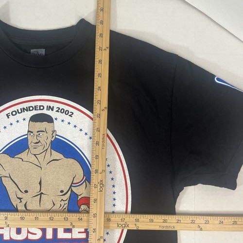 WWE John Cena Large Shirt Black Never Give Up 2018 Authentic Graphic T Shirt EUC - Picture 6 of 8