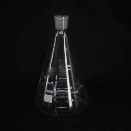 500-5000ml Quickfit Multiple Ground Joint Conical Flask Erlenmeyer Lab Glassware - Picture 30 of 37