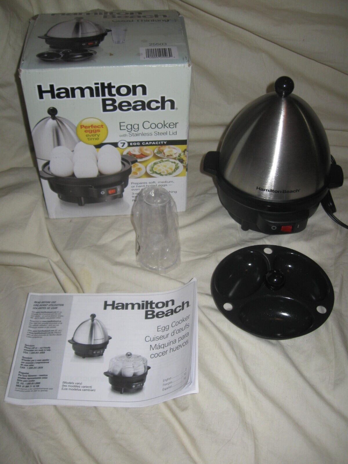 Hamilton Beach Egg Cooker with Stainless Steel Lid