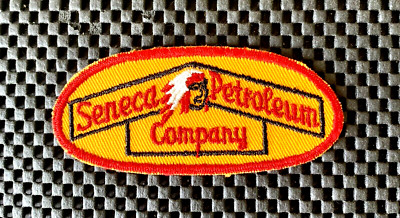 SENECA PETROLEUM COMPANY EMBROIDERED SEW ON ONLY PATCH GAS FUEL 4'' x 1 3/4'' NOS