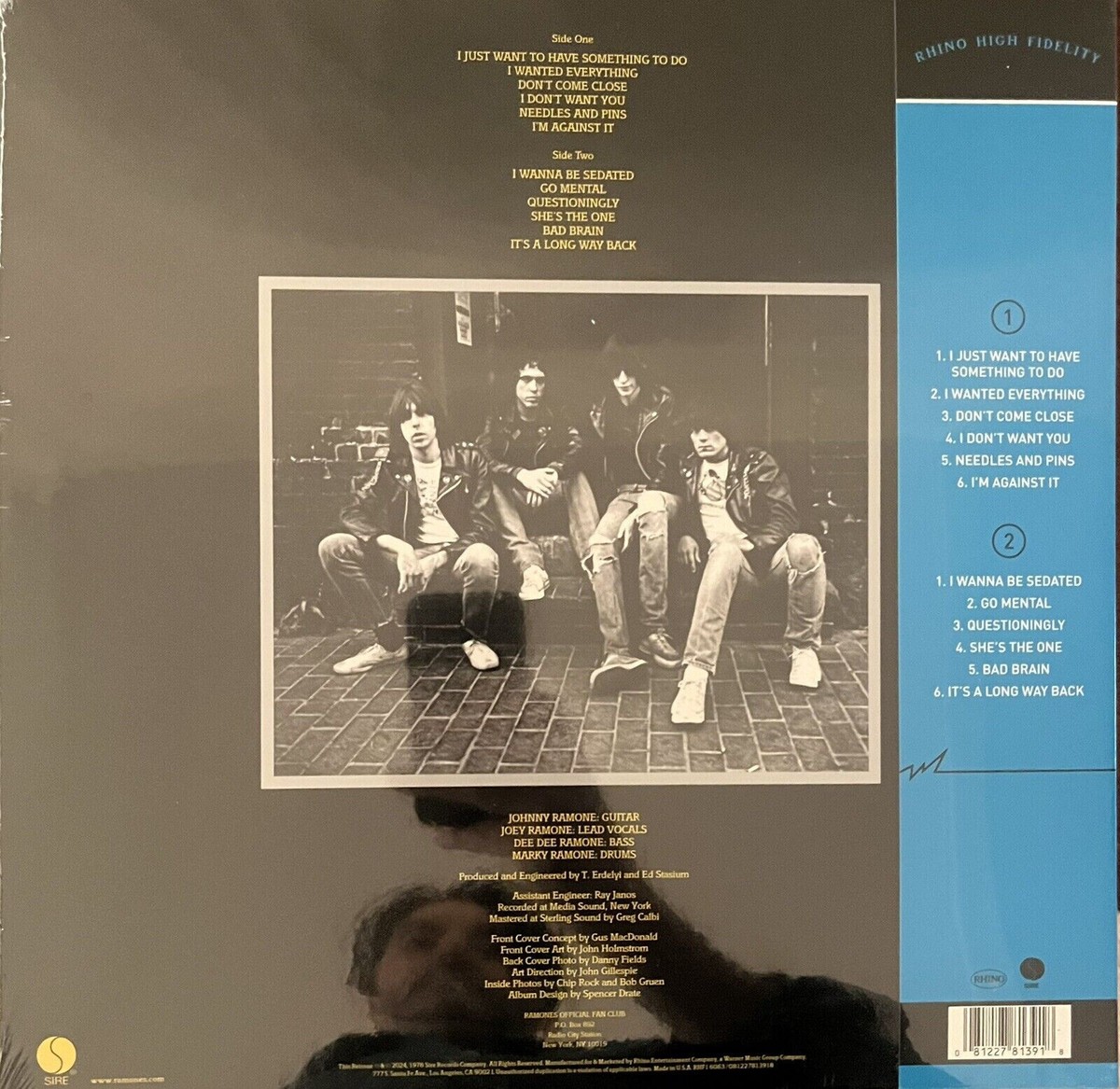 Ramones Road To Ruin Vinyl LP Album Rhino High Fidelity Limited Ed