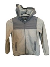 UNDER ARMOUR GREY ZIP UP HOODIE JACKET SIZE: YSM