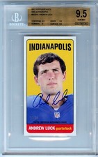 14/25 2012-13 Topps Archives 1965 Autographs Andrew Luck On Card Auto BGS 9.5 10