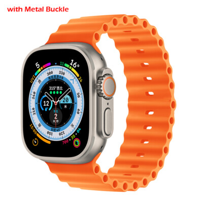 Silikon Ocean Band Armband für Apple Watch 11 10 9 8 7 6 44/45/46/49mm Ultra 3 2